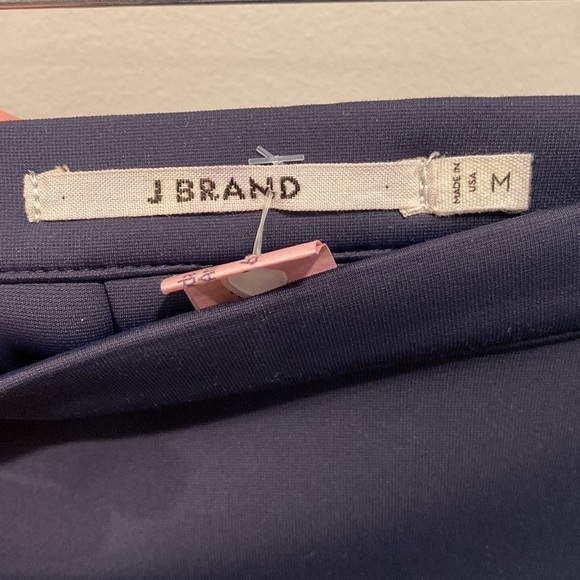 J Brand Navy Blue Mini Skater A-Line Pleated Skirt Size Medium - Picture 4 of 8